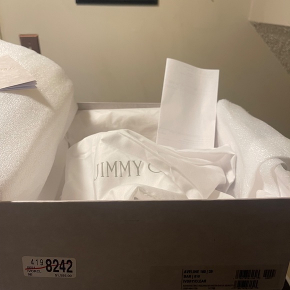 Jimmy Choo Aveline 100m Pumps with Tulle Detail - Picture 9 of 11